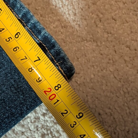 Levis 501 Mens Blue Dark Wash Straight Leg Fit Button Fly Modern Jeans 36X28 - Picture 14 of 14